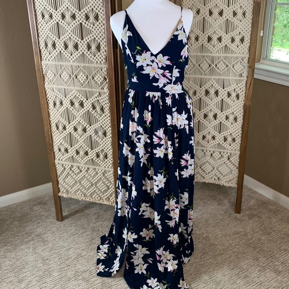 Banjul Medium Tropical Floral Maxi double-slit Sundress‎ - Picture 1 of 10